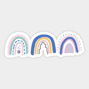 Pastel Rainbows Sticker